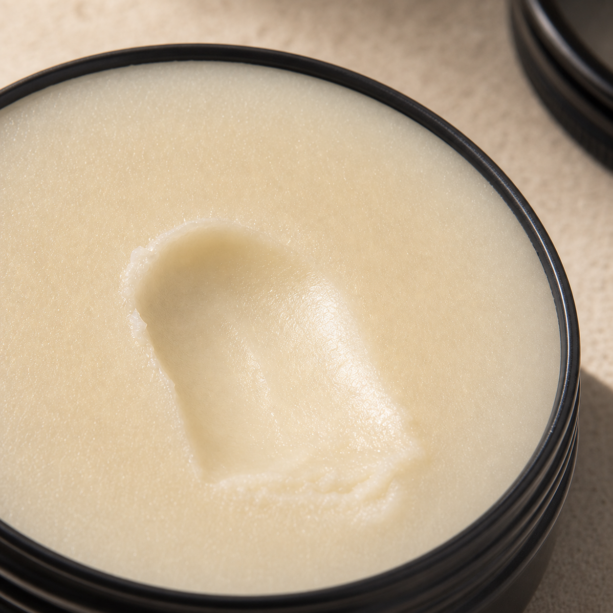 Close view of the pale solid texture of Arabian Beard Balm
