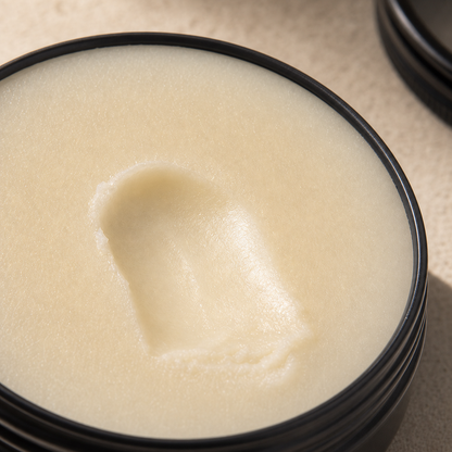 Close view of the pale solid texture of Arabian Beard Balm