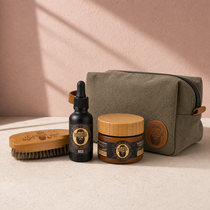 Diggn’It Giftable No-Brainer Kit with Rose scent and Canvas Green travel bag
