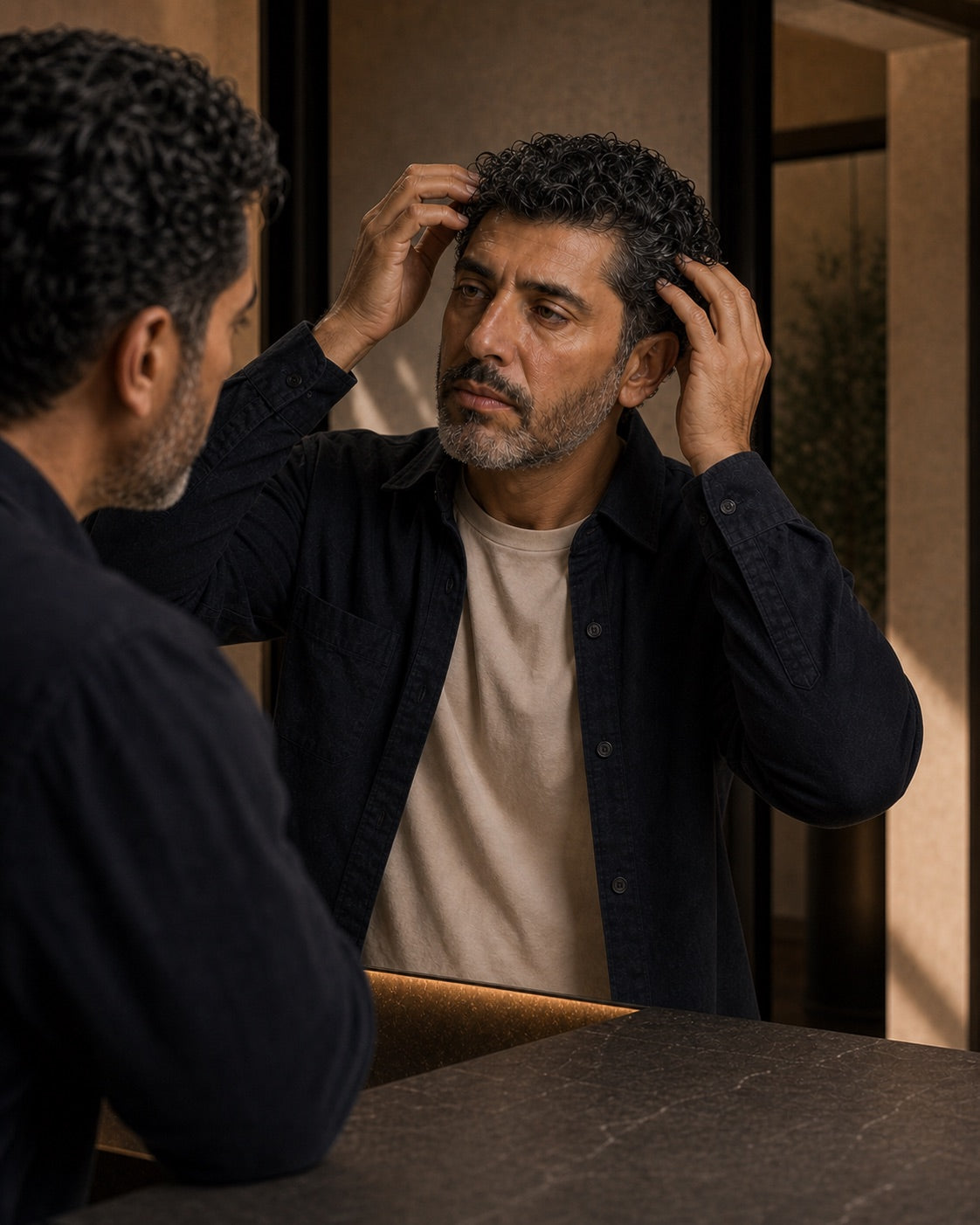 Scalp, lengths or finishing touch.